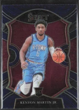 2020-21 Panini Select #98 Kenyon Martin Jr. Blue RC Houston Rockets