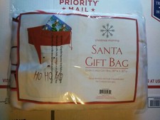Christmas Morning Santa Gift Bag Felt Ho Ho Ho Large 30" x 40" NEW in Package