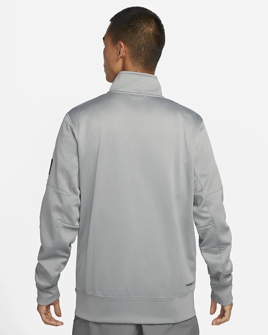 Mens Nike Air Max Pullover 1/4 Zip Jacket Grey Therma Fit Mens Nike Air Max Pullover 1/4 Zip Jacket Grey Therma Fit