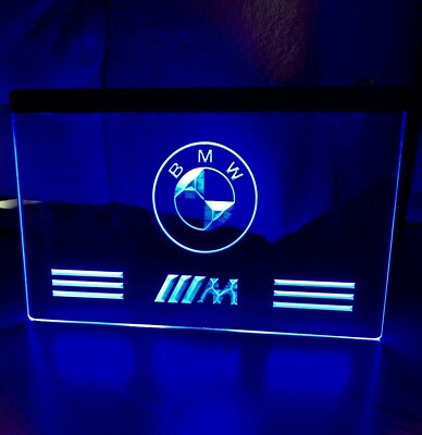 BMW Auto Reparatur Service Display LED Neonlicht Schild Home Room Funs Auto Park