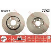 TRW 2X Bremsscheibe Vorne 280 BelüFtet FüR Renault Zoe Bfm_ ScéNic III