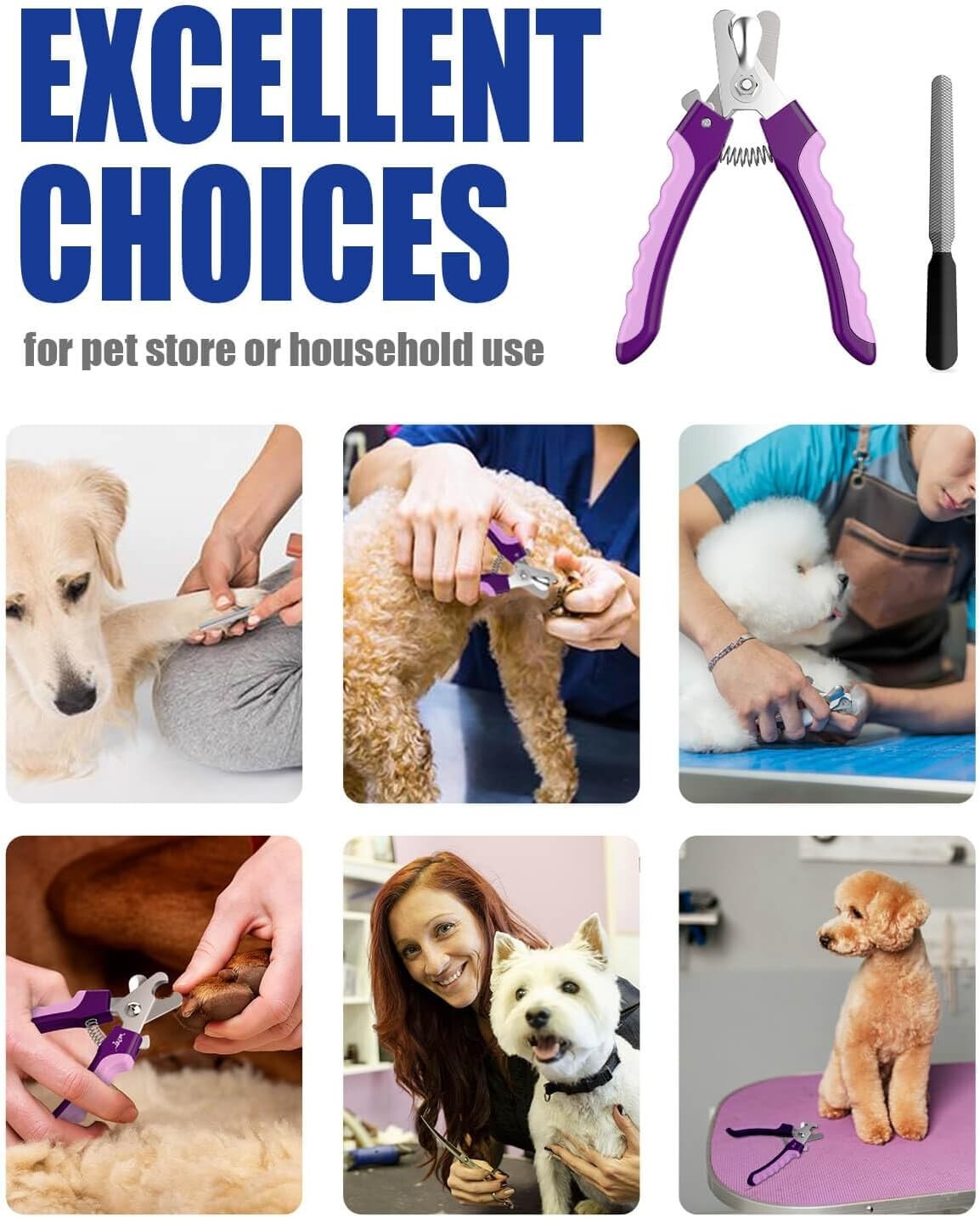 Dog Toe Nail Clippers For Large Dogs Professional Heavy Duty With