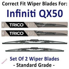 Wiper Blades 2-Pack Standard Wipers - fit 2019+ Infiniti QX50 - 30260/180
