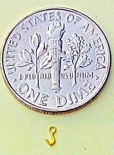 Scale Cargo/Rigging Hooks 4 Ships/Scratch Build 1 Lot=20 hooks Brass USA  Small