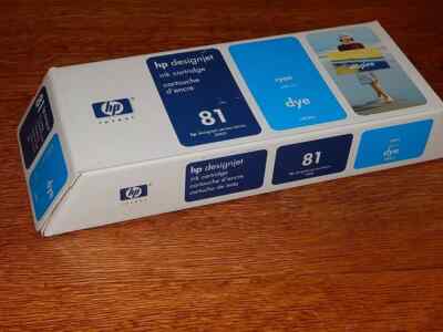 Lot De 6 Cartouches D'encre HP Designjet 5000/5500 - N°81 (C4930A, C4931A...) - Ouvert Jamais Utilisé