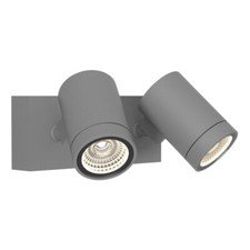 Astro 1401020 Bayville Twin Spot LED Wall Light Textured Grey IP65