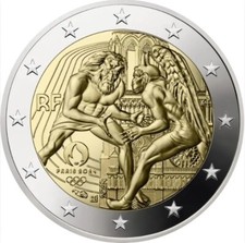 France - 2 Euro Commemorative 2024 Olympic Games Paris 2024  UNC - FREE SHIPPING