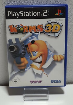 PS 2 Playstation 2 Spiel '' WORMS 3D '' DEUTSCH/ OVP+Anleitung A9077
