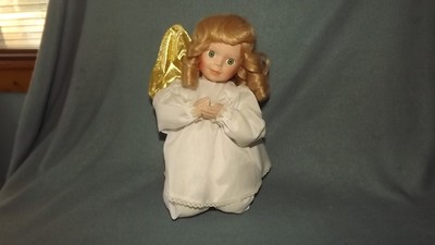 porcelain praying angel doll