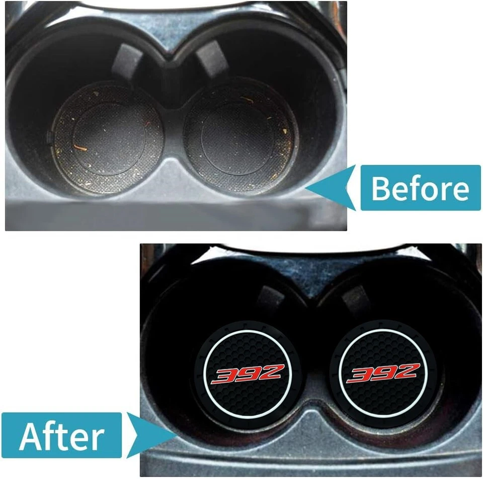 Porta-copo de carro 2 peças montanha-russa compatível com carregador Challenger Durango 300C 392  - Imagem 4 de 4