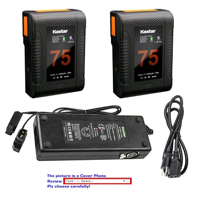 Kastar VMount Battery Dtap Charger for Z Cam E2-S6 with OSEE 3000 Nit T7 Monitor