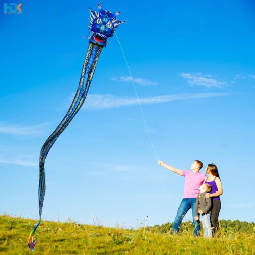 Upgraded 55” x 62” Dragon Kite - Strong Wind Resistance, Ideal for Beginners - Picture 6 of 8