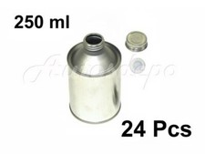 250ml Cone Top Empty Metal Paint Can Screw Top Metal Cap and Plastic Cap 24Pcs