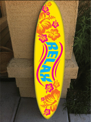 wall hanging surf board surfboard decor hawaiian beach surfing beach ...