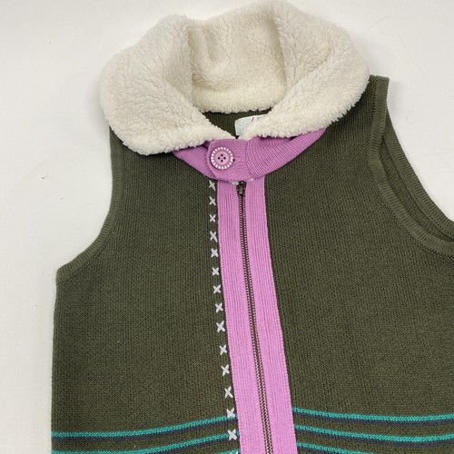 Matilda Jane BIG IDEA Knit Sweater Vest Size 12 Green Girls 435 Make Believe - Picture 3 of 7