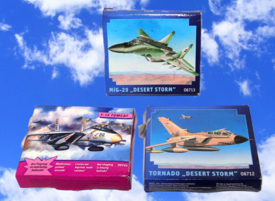 Revell Mini kits lot of 3 Tornado 06712 F-14 Tomcat  Mig29 06713 New/damage box