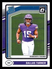 2024 Panini Donruss Optic Dallas Turner Base Rated Rookie RC #224 Vikings