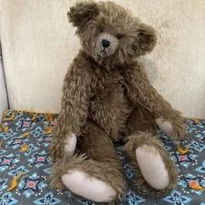 18 In Vintage Mohair Bear Was Hand Made With Swirly Mohair , Fully Jointed