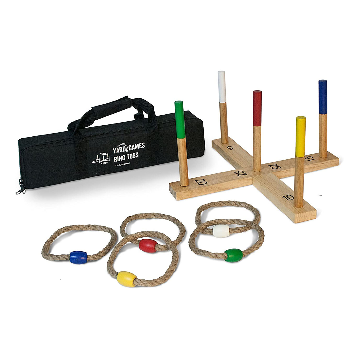 Yard Games Portable Wooden Ring Toss Game with Carrying Case (Open Box)  616010757799 | eBay