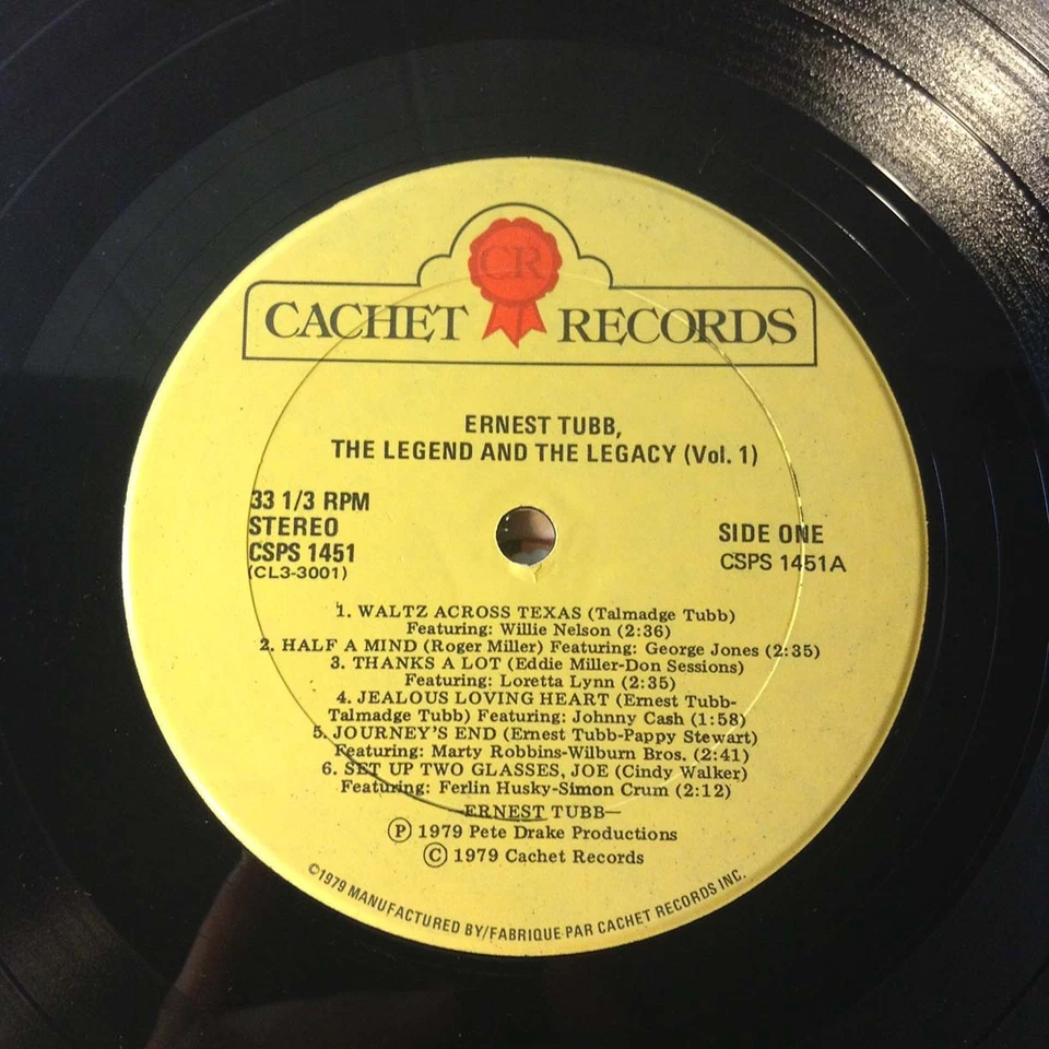 ERNEST TUBB-GATEFOLD LP-Legend & The Legacy 1979 FOLK COUNTRY DUETS VG++ IMPORT - Image 4 of 4