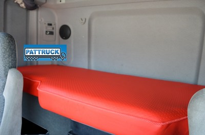 FITS DAF CF EURO 6 / CF 85 TRUCK ECO LEATHER BED COVER  -RED Trucks  Accessories