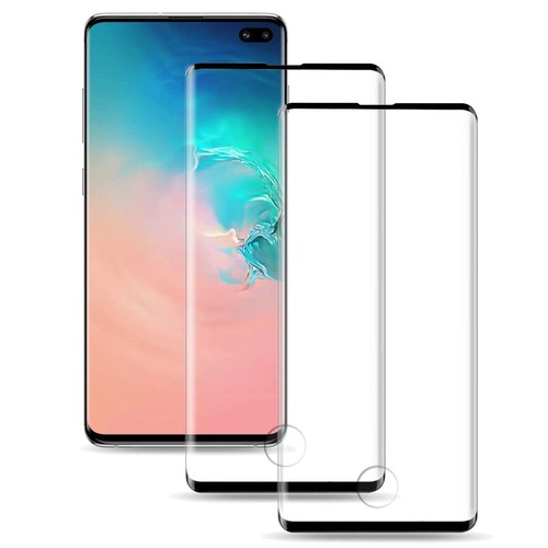 2 PACK Samsung Galaxy S10 Plus 5G Full Coverage Tempered Glass Screen Protector - Picture 10 of 16