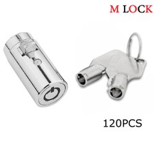 Lot of 120 High Security Tubular Plug Lock T handle Soda Snack Vending Lock