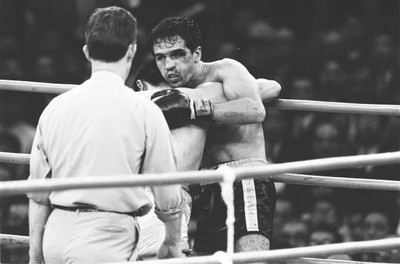 Champion Fighting Harada Japan and challenger Eder Jofre Brazil co- Old Photo