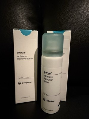 Lot Of 2 Coloplast 120105 Brava Adhesive Remover Spray 1.7 Oz Each FREE SHIPPING