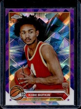 2023-24 Topps Chrome Sapphire Kobe Bufkin RC Purple Rookie #/10 Hawks