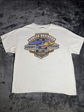 Vintage Harley Davidson Looney Tunes Road Runner T Shirt White Graphic XL 2012