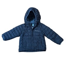 Columbia Puffer Jacket Kids Black Hooded Insulated Full Zip SIZE 3T
