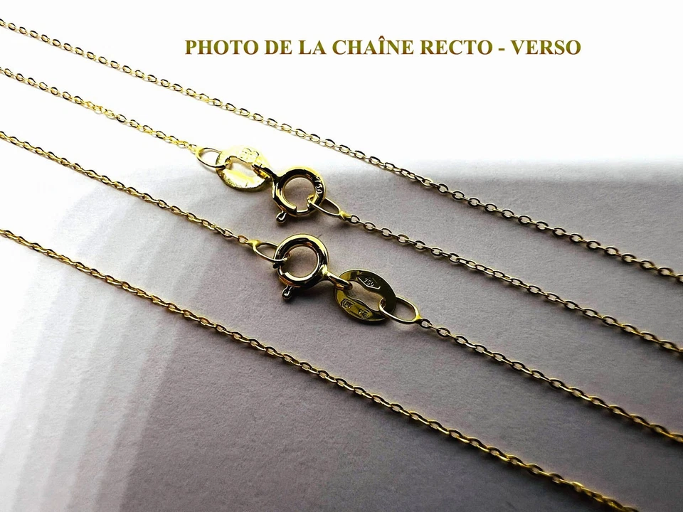 Chaîne Or jaune Massif 18k 750/1000 Neuve - Photo 3/4
