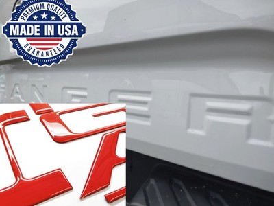 COMPATIBLE WITH 2019 2020 2021 2022 2023 3D RED DOMED RAISED TAILGATE LETTERS