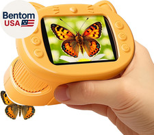 Handheld Digital Mini Microscope for Kids: 1000X 4K Portable Pocket 2.4" Screen