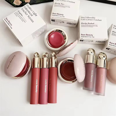 Rare Beauty Melting Cream Blush Makeup Matte Pearlescent Texture Glitter Blush H