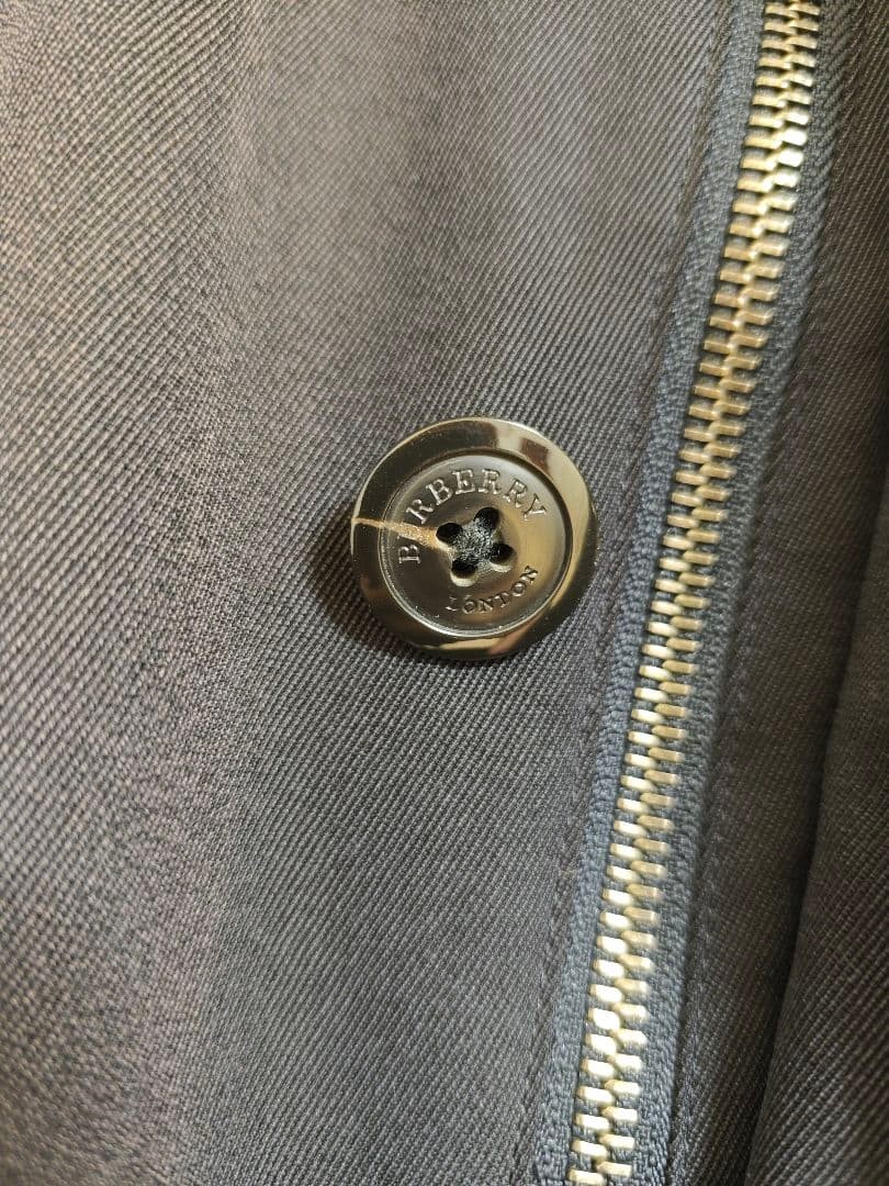 BURBERRY LONDON Men's Black Balenciaga Coat, Size L, Made in Japan thumbnail 9