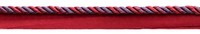 "DÉCopro 3/16\" Gedrehte Kordel Mit Lip Twisted Rope Wein-Medley Lila, [12 Yards]"