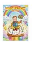 MR Tumble Themed Birthday Greetings Card Personalise Name