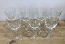 Cristal d'Arques Modèle Dampierre 7 verres 12,5 cl ,occasion