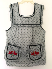 Dark Blue Mexican Apron Mandil Delantal Mexicano Traditional Apron