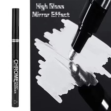 Chrome Mirror Marker Pen Waterproof Paint for Glass Ceramic Rock Plastic 2mm