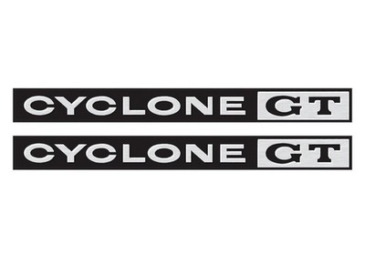 1966 Cyclone GT Emblem Inserts Fender Front LH-RH Pair Mercury Comet New