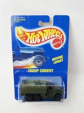 HOT WHEELS BLUE CARD 7 TROOP CONVOY NEW ON CARD VERY NICE!!!