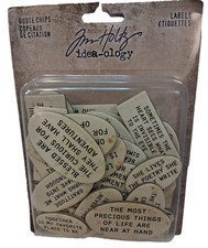 Tim Holtz  QUOTE CHIPS  Labels  Idea-ology