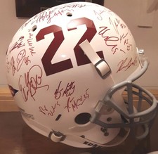 Alabama Team signed Helmet 2009 National championship Team 30+ Sigs Gai Auth