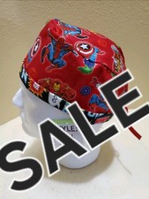 Avengers Fury SALE Men's Skull/Chemo Surgical Scrub Hat/Cap Handmade