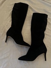 Women s Lord And Taylor Black Suede High Heel...