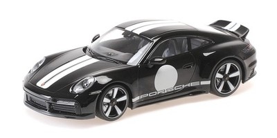 1:18 Minichamps Porsche 911 (992) Sport Classic black with stripe 2022 155062000