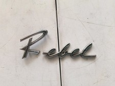 19661968 Amc Rambler Rebel Emblem Set 3553874 8.5 Oem R Ebel 2pc Read